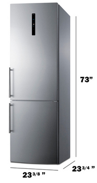 European, small footprint, stainless steel, energy star rated refrigerators